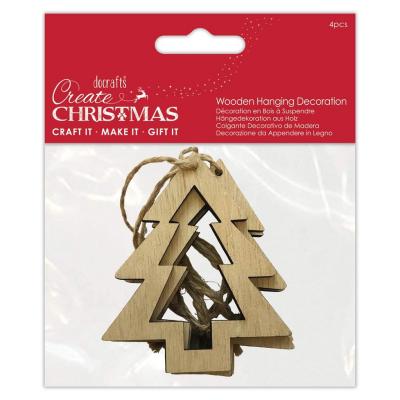 Papermania Wooden Hanging Decoration - Cutout Tree